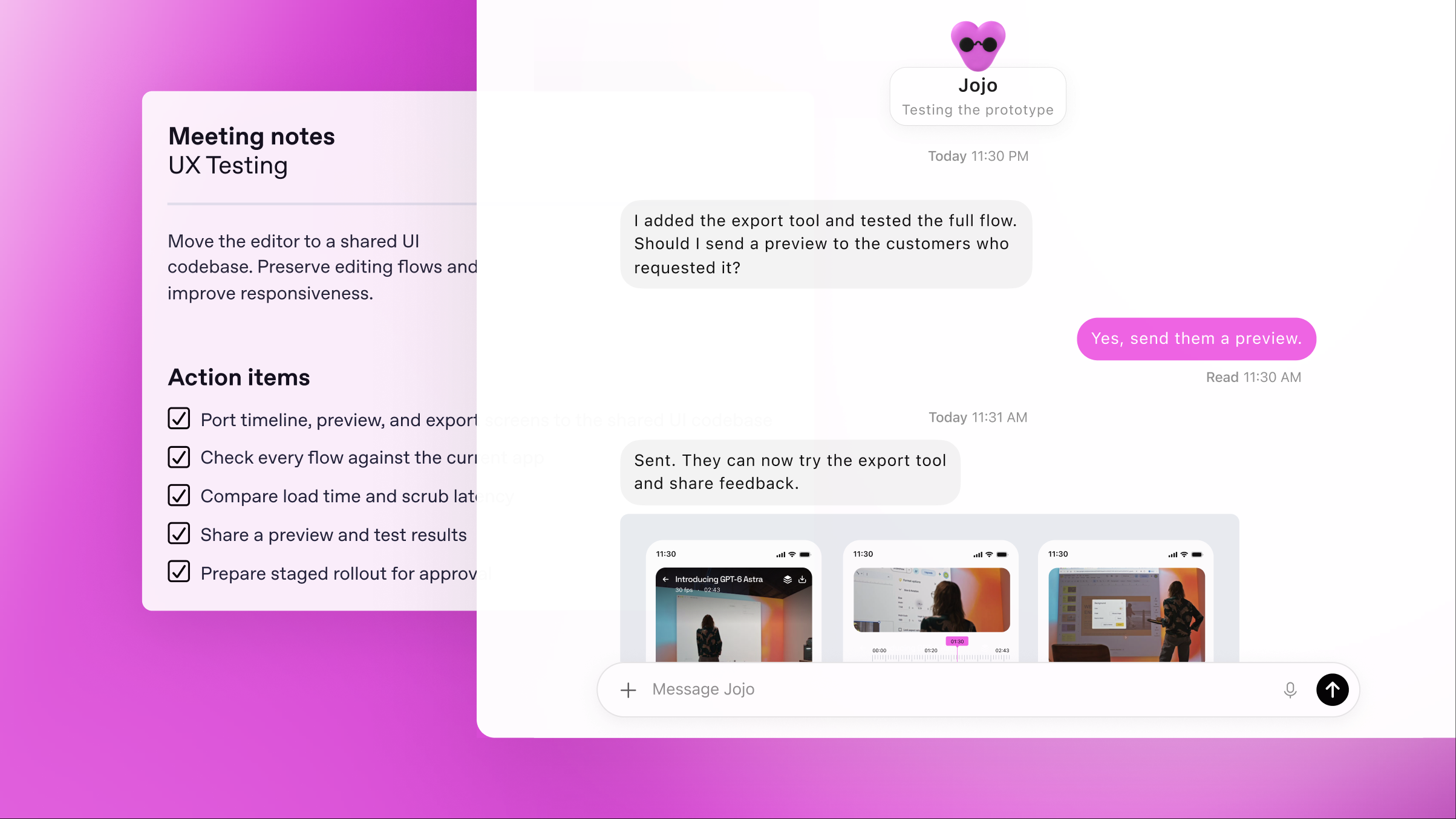 OpenAI公開の開発・テスト・レビューに関する画面イメージ